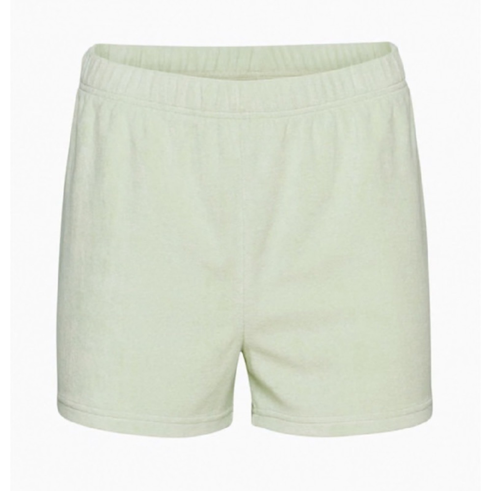 ARITZIA TNA Towel Terry Perfect Hi-Rise 3” Sweatshorts in Mint Green
